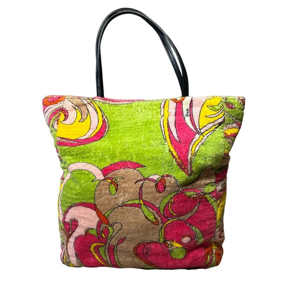Emilio Pucci Handbags - Emilio Pucci Vintage terry cloth hand bag
